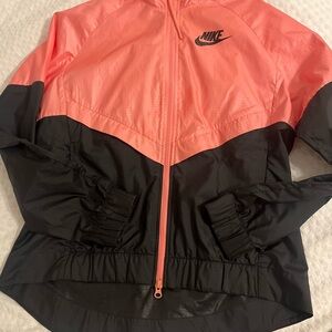 Nike Pink and Black Windbreaker Jacket